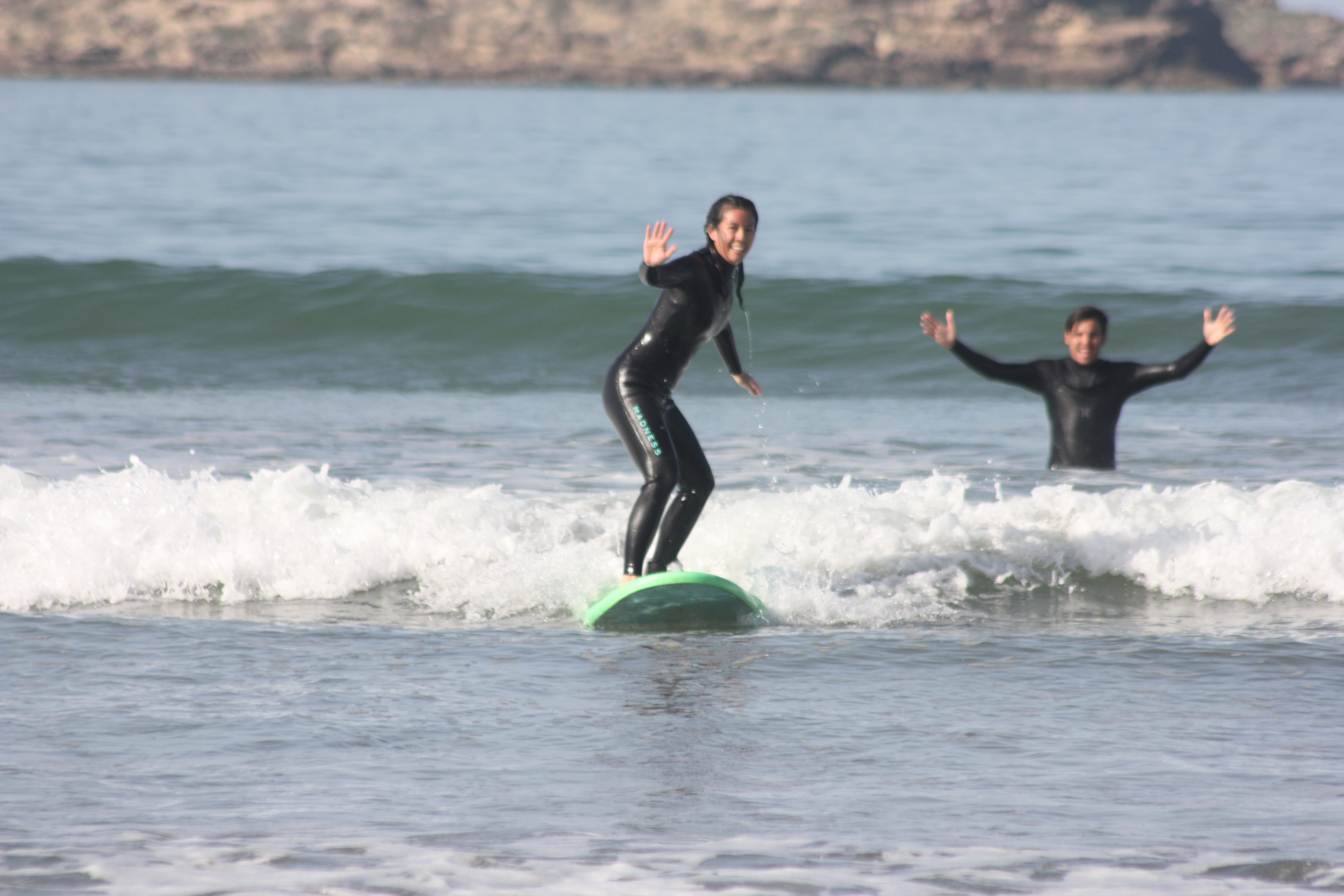surf lesson essaouira beginner group atlantic ocean